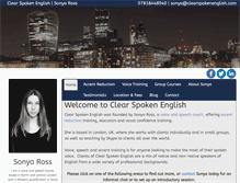 Tablet Screenshot of clearspokenenglish.com